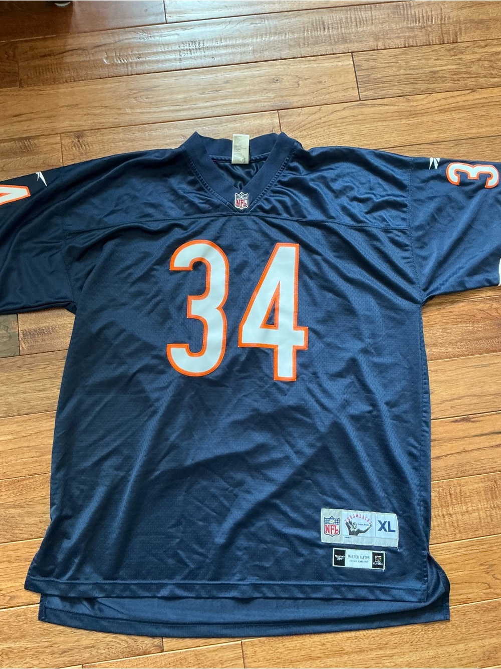 Reebok NFL Gridiron Classic Throwback Vintage Jersey, Walter Payton, XL